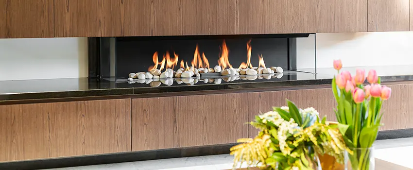 Double-height Fireplace Design Refurbishment in Clovis, California